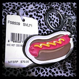 Coach hot dog key chain